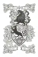 Gonzalez family crest tattoo design idea