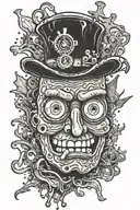 Spongebob horror style  tattoo design idea