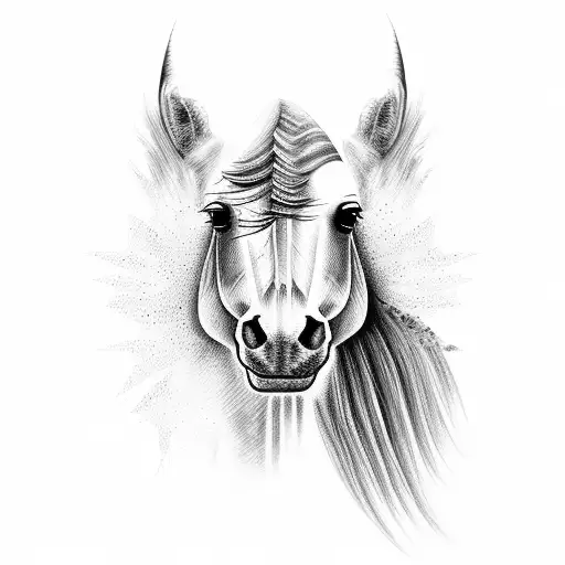 Mustang car tattoo design idea