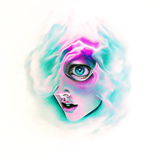 sheet ghost feminie tattoo design idea