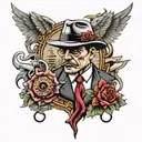 Mafia Piece tattoo design idea
