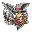 Mafia Piece tattoo design idea