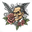 Mafia Piece tattoo design idea