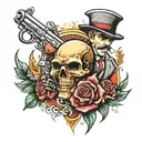 Mafia Piece tattoo design idea