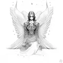 angels lie to keep control tattoo design idea