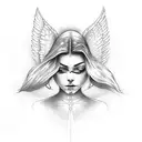 angels lie to keep control tattoo design idea