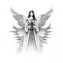 angels lie to keep control tattoo design idea