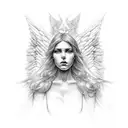 angels lie to keep control tattoo design idea