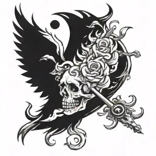 life, love, brutality, style, tattoo design idea