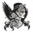 life, love, brutality, style, tattoo design idea