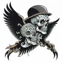 life, love, brutality, style, tattoo design idea