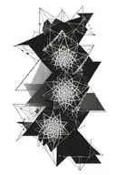 geometric mandala design tattoo design idea