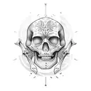 outlaw skeleton tattoo design idea