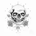 outlaw skeleton tattoo design idea