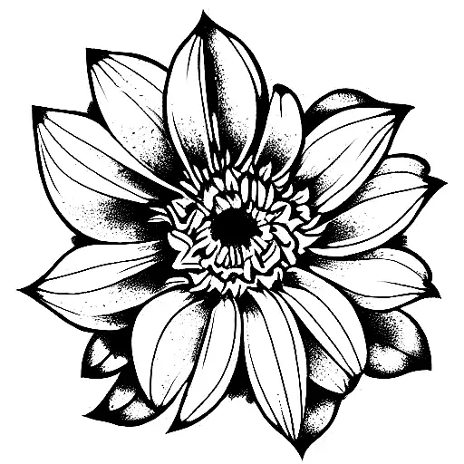 night and calendulas  tattoo design idea