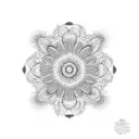 night and calendulas  tattoo design idea