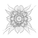 night and calendulas  tattoo design idea