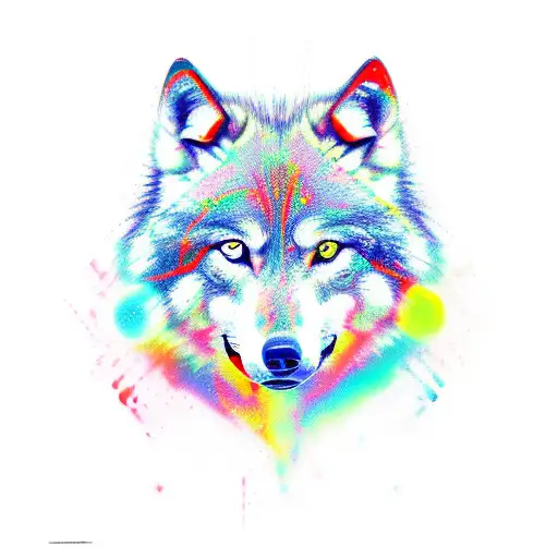 wolf tattoo design idea