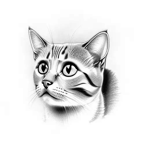 cat Cerberus  tattoo design idea