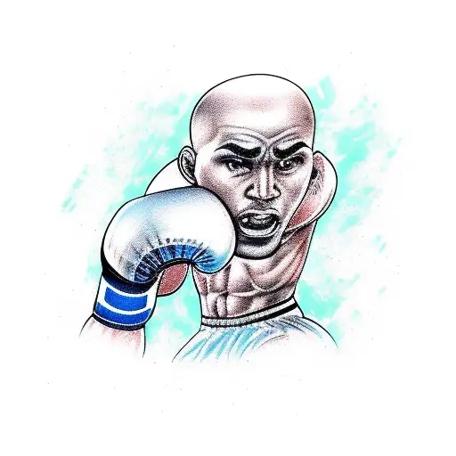 boxing fighter 12 teacher tattoo design idea