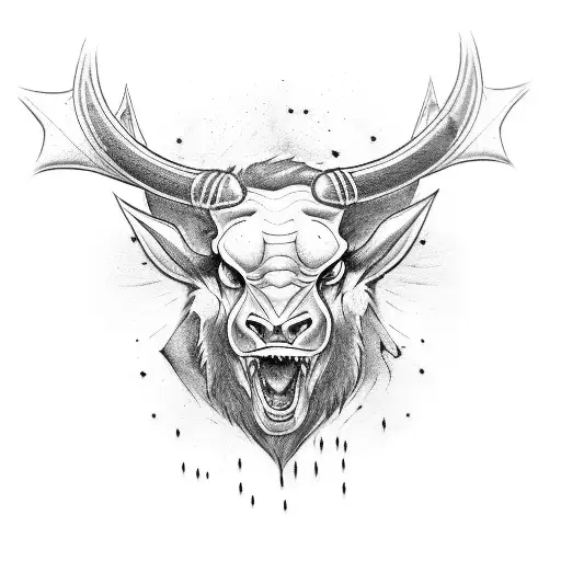 Minotaur  tattoo design idea