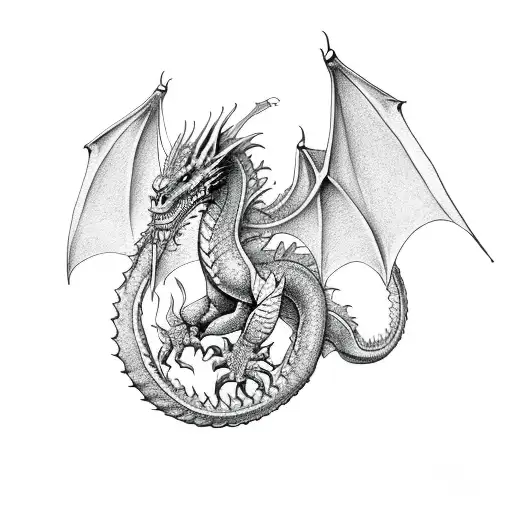 100,000 Dragon tattoo Vector Images | Depositphotos