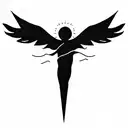 icarus simple  tattoo design idea
