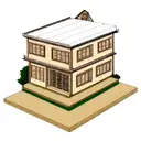 building a house tattoo design idea