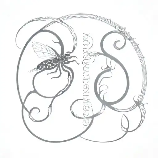 virgo and scorpio  tattoo design idea