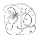 virgo and scorpio  tattoo design idea