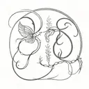 virgo and scorpio  tattoo design idea