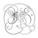 virgo and scorpio  tattoo design idea