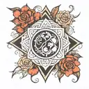 adoption symbol tattoo design idea