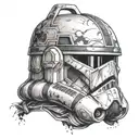 star wars rex clone trooper helmet   tattoo design idea