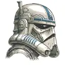 star wars rex clone trooper helmet   tattoo design idea