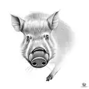 boars tattoo design idea