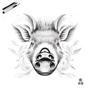 boars tattoo design idea