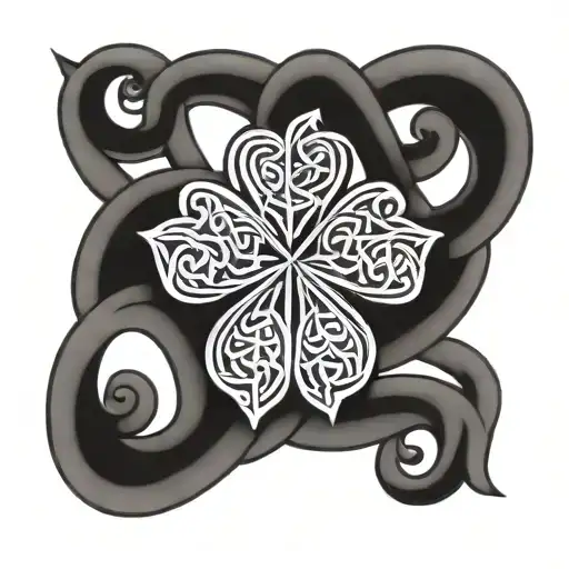 irish knot design incorporating the name casey tattoo design idea