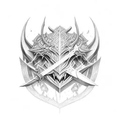 Sword aatrox  tattoo design idea