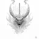Sword aatrox  tattoo design idea