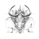Minotaur tattoo design idea