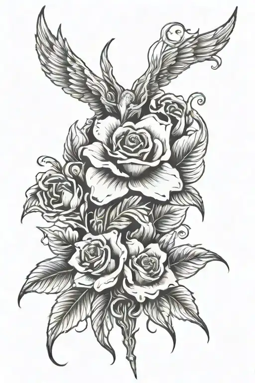 Isaiah 41:10 with a gods hand tattoo design idea