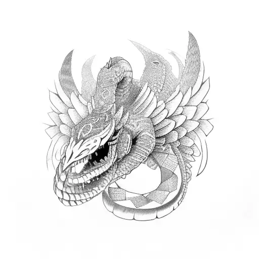 quetzalcoatl tattoo design idea