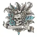 Everything passes, this too will pass tattoo design idea