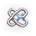 chain links tattoo design idea