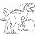 Dino tattoo design idea