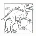 Dino tattoo design idea