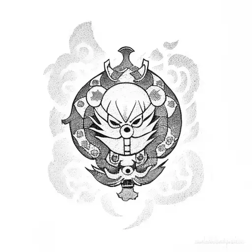 One Piece crew in a traditional Japanese tattoo design tattoo design idea