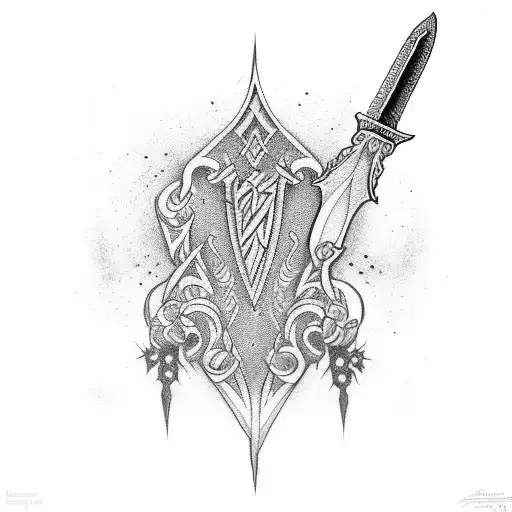 Sword tattoo design idea