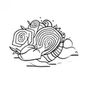 croissant tattoo design idea